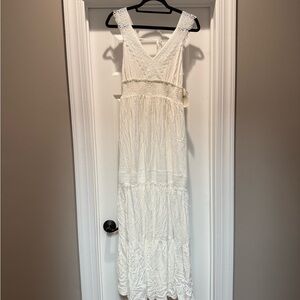 Altar'd State White Lace Maxi Dress NWT